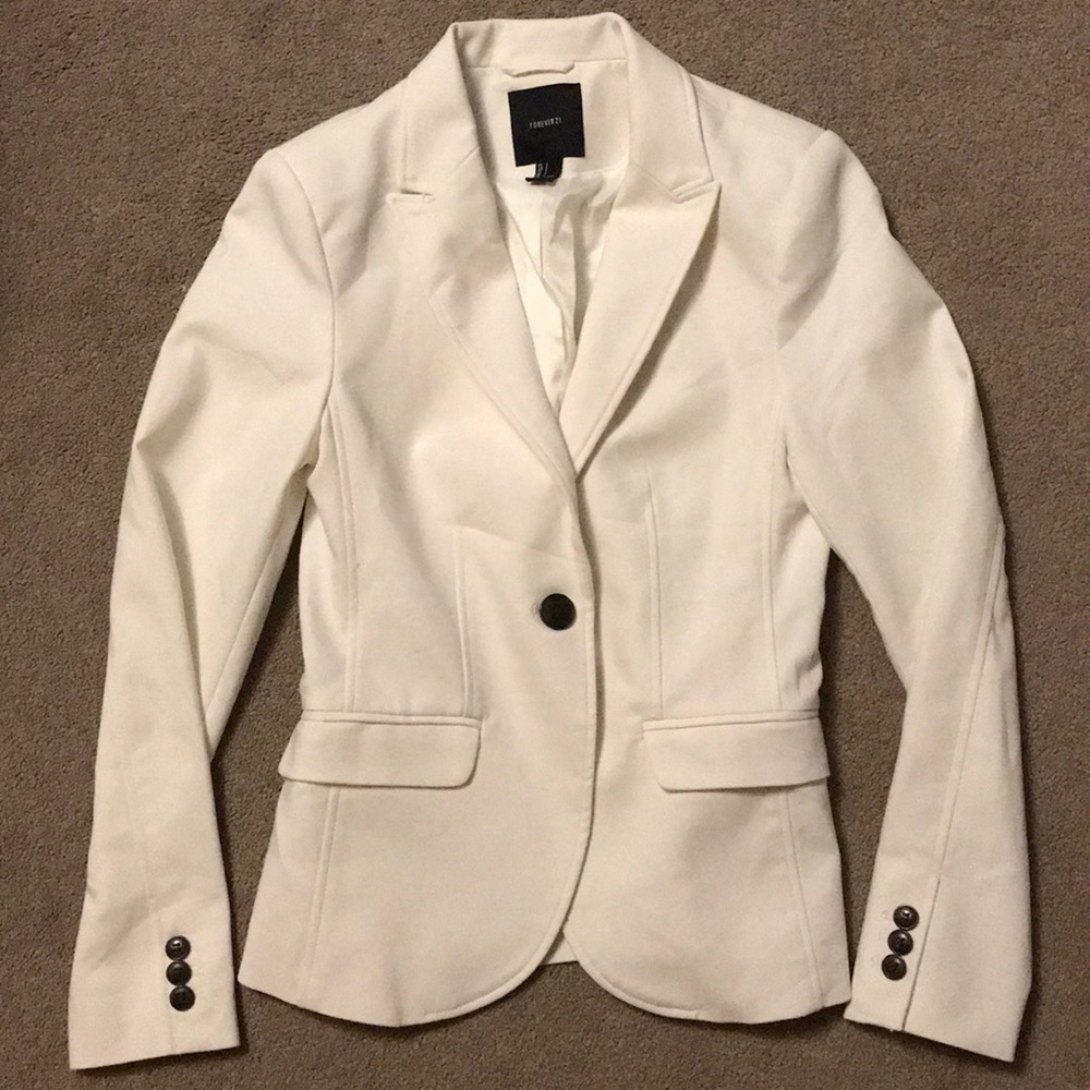 White Forever 21 blazer